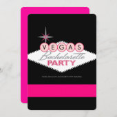 Invitation Vegas Bachelorette (Devant / Derrière)
