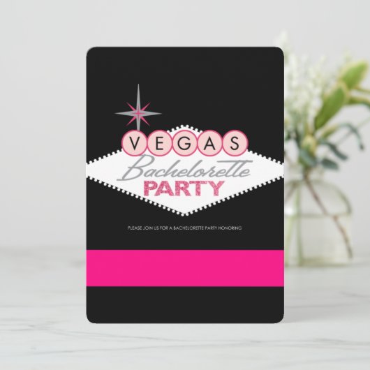 Invitation Vegas Bachelorette (Debout devant)