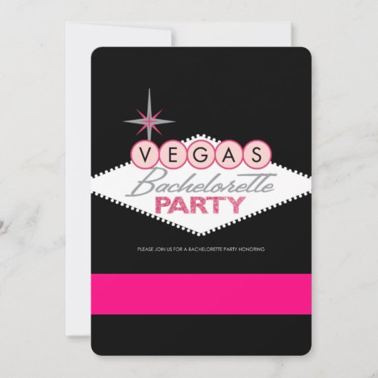 Invitation Vegas Bachelorette (Devant)