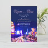 Invitation Vegas Before Vows Enterrement de Vie de Jeune Fill (Debout devant)
