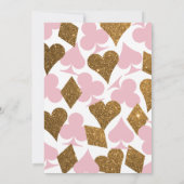 Invitation Vegas Casino Party Faux Gold Parties scintillant e (Dos)