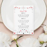 Invitation Vegas Cupid's Hearts Diamonds Détails du Mariage<br><div class="desc">Carte pour mettre en page toute information supplémentaire comme les détails de la réception ou les informations de voyage pour vos invités. Choisissez n'importe quel format de papier ; ceci est indiqué sur la taille standard de l'invitation,  5x7</div>