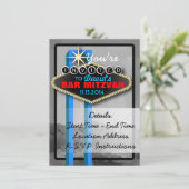 Invitation Vegas-Orientée personnalisable (Debout devant)