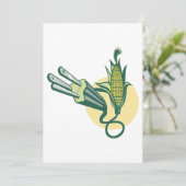 Invitation Végétal électrique de maïs (Debout devant)