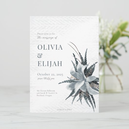 Invitation végétale Vintage (Debout devant)