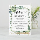 Invitation Végétation adorable succulent renouvellement du vo (Debout devant)