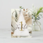 Invitation Végétation agitée Botanique moderne Mariage Boho T (Debout devant)