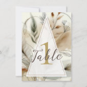 Invitation Végétation agitée Botanique moderne Mariage Boho T (Dos)