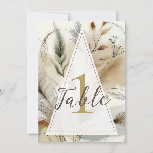 Invitation Végétation agitée Botanique moderne Mariage Boho T (Dos)