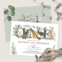 Végétation Animaux australiens Wild Un 1er anniver