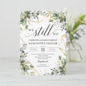 Invitation Végétation boho nous faisons toujours du eucalyptu (Debout devant)