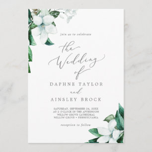 Invitation Végétation Boisée Le Mariage De