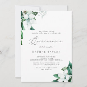 Invitation Végétation boisée Quinceañera