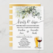 Invitation Végétation brasse et vin Couples Douche (Devant / Derrière)