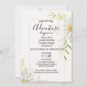 Invitation Végétation Chrysanthemum Lune de miel Douche (Devant)