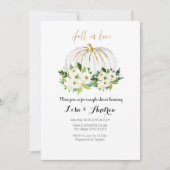 Invitation Végétation citrouille Chute en Amour Couples Douch (Devant)