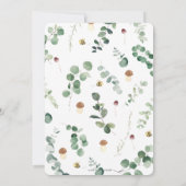 Invitation Végétation de l'ours mignonne Baby shower neutre p (Dos)