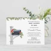 Invitation Végétation de Noël Boîte aux lettres Douche par co (Debout devant)