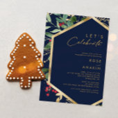 Invitation Végétation de Noël moderne | Marine Fêtons