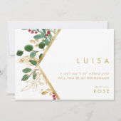 Invitation Végétation de Noël moderne | Proposition de la Bri (Dos)