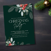 Invitation Végétation d'hiver Fête de Noël