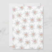 Invitation Végétation d'hiver Fête de Noël (Dos)