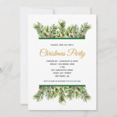 Invitation Végétation d'hiver Fête de Noël (Devant)