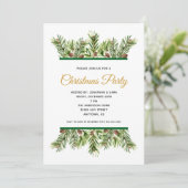 Invitation Végétation d'hiver Fête de Noël (Debout devant)