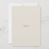 Invitation Végétation d'hiver Floral Oval Ivory Engagement Pa (Dos)