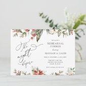 Invitation Végétation D'Hiver La Nuit Avant Le Dîner De Répét (Debout devant)