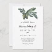 Invitation Végétation D'Hiver Le Mariage De L'Invitation (Devant)
