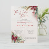 Invitation Végétation d'hiver Répétition Mariage de la Bow de (Debout devant)