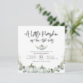 Invitation végétation eucalyptus petit citrouille (Debout devant)