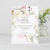 Invitation Végétation Florale La Nuit Avant Le Dîner De Répét (Debout devant)