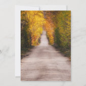 Invitation Végétation forestière célébration de la vie Funéra (Dos)