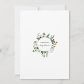 Invitation Végétation géométrique luxuriante Baby shower virt (Dos)