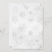 Invitation Végétation Hiver Baby shower des animaux de l'Arct (Dos)