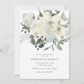 Invitation Végétation ivoirienne Aquarelle Florale Dîner de r (Devant)