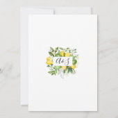 Invitation Végétation Lune de miel Lune douche (Dos)