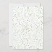 Invitation Végétation moderne et baies Ho Ho Ho Christmas Par (Dos)