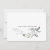 Invitation Végétation Moderne Reportée Événement Nouveaux Pla (Dos)