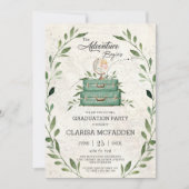 Invitation Végétation Nouvelle aventure Commence Le Voyage Di (Devant)