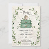 Invitation Végétation Nouvelle aventure Commence Le Voyage Di (Devant)