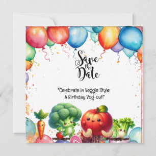 Invitation Veggie Style : Un Veg-out d'anniversaire!