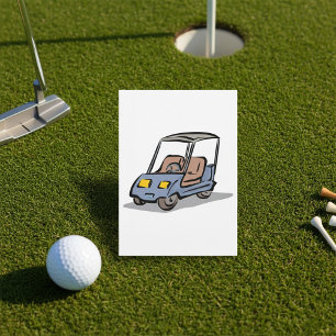 Invitation Véhicule de sport amusant de chariot de golf