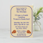 Invitation Veillée de basketball du jour de match (Debout devant)