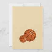 Invitation Veillée de basketball du jour de match (Dos)
