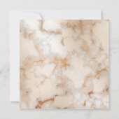 Invitation *~* Veines en marbre doré artificiel AR2 Mariage I (Dos)
