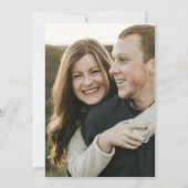 Invitation Vellum Look Black Handletted Mariage photo (Dos)