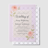 Invitation vellum rose pâle (Décalage (Invitation))